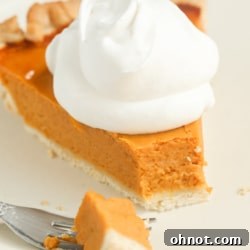 Healthy pumpkin pie.