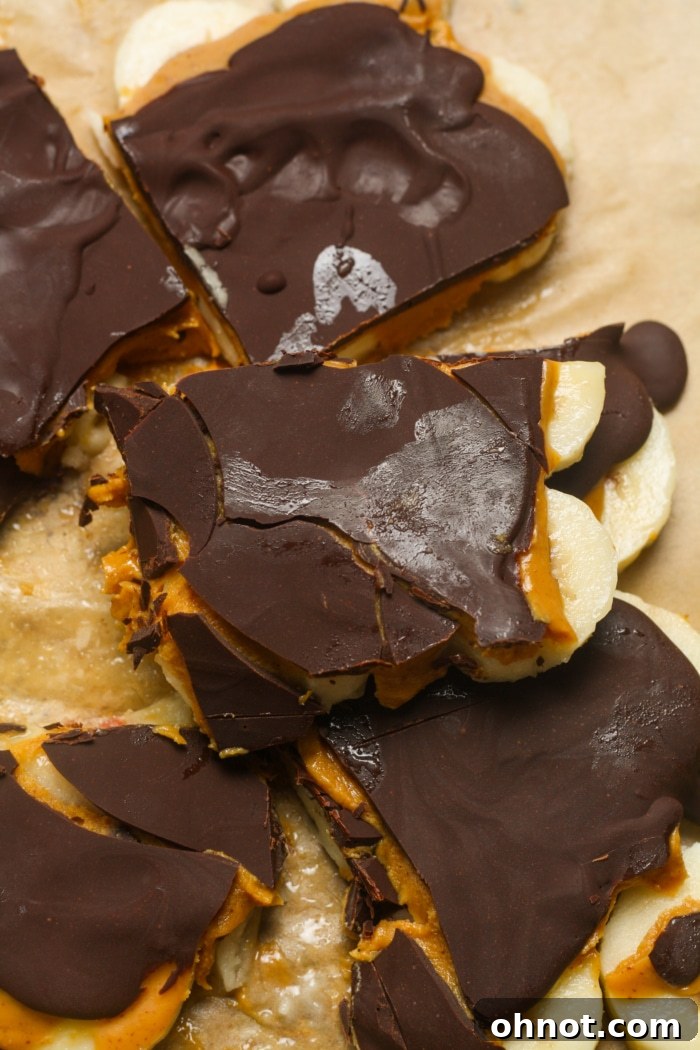 Broken pieces of banana bark on a plate, ready to be enjoyed.