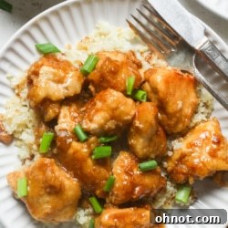 Gluten-free orange chicken.