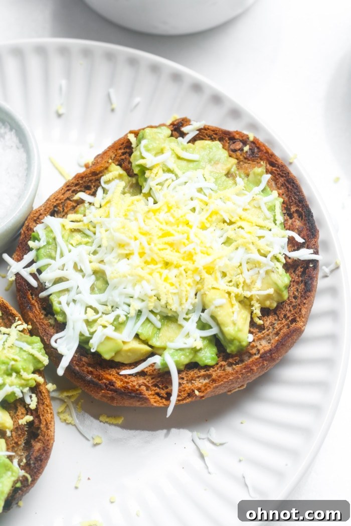 Toast with savory toppings.