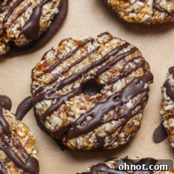 No-bake Samoa cookies.
