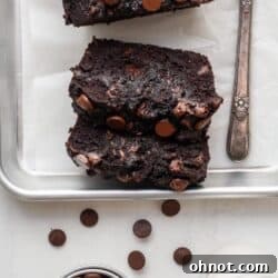 Gluten free chocolate zucchini bread slices