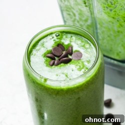 High-protein shamrock shake.