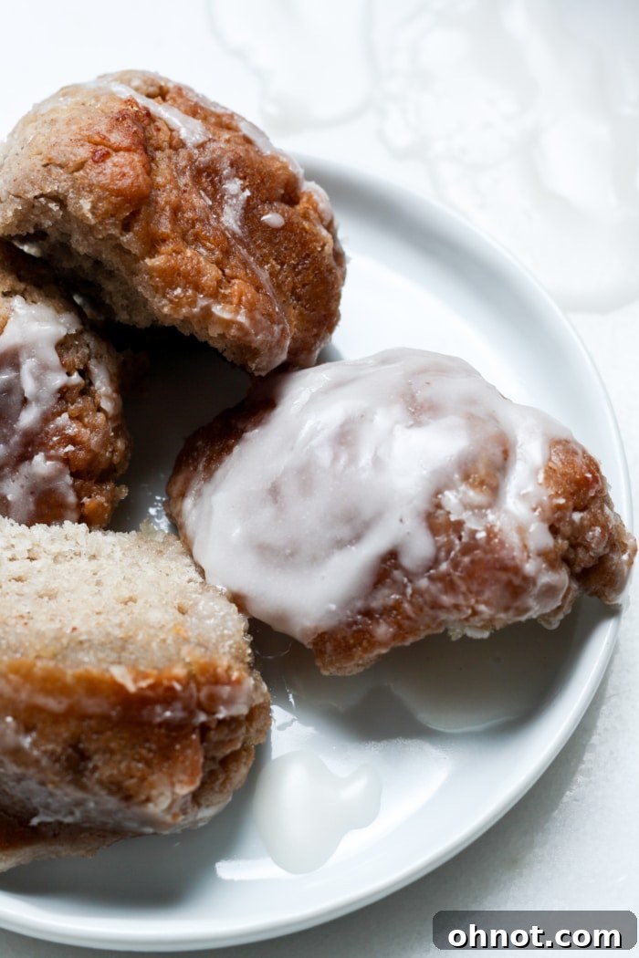 Small pieces of gluten-free monkey bread pulled apart.