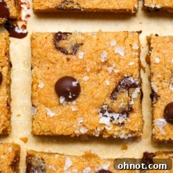 Brown butter chocolate chip cookie bars.