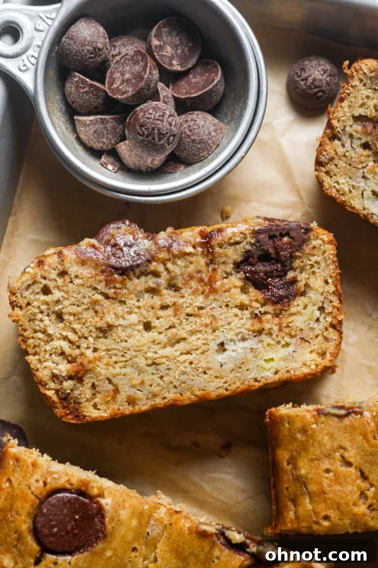 Incredibly soft and moist gluten-free banana bread slice