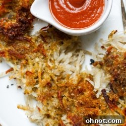 Crispy golden air fryer hash browns.