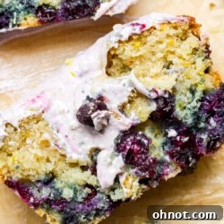 Lemon blueberry bread.