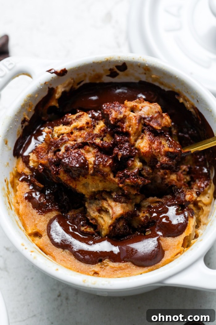 Peanut butter mug cake.