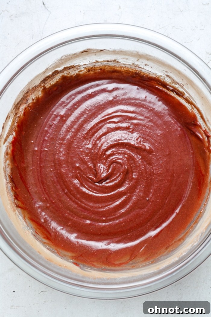 Red velvet batter.