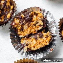 Healthy peanut butter cups.