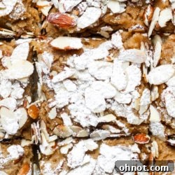 Almond croissant blondies.