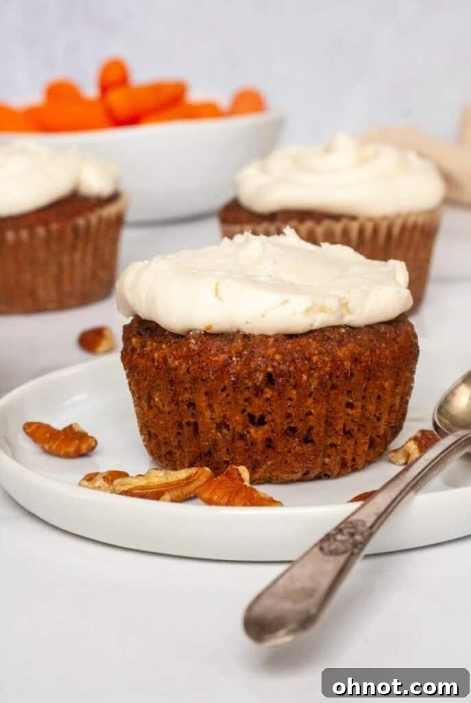 Gluten free cupcakes with carrots