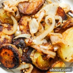Potatoes and onions.