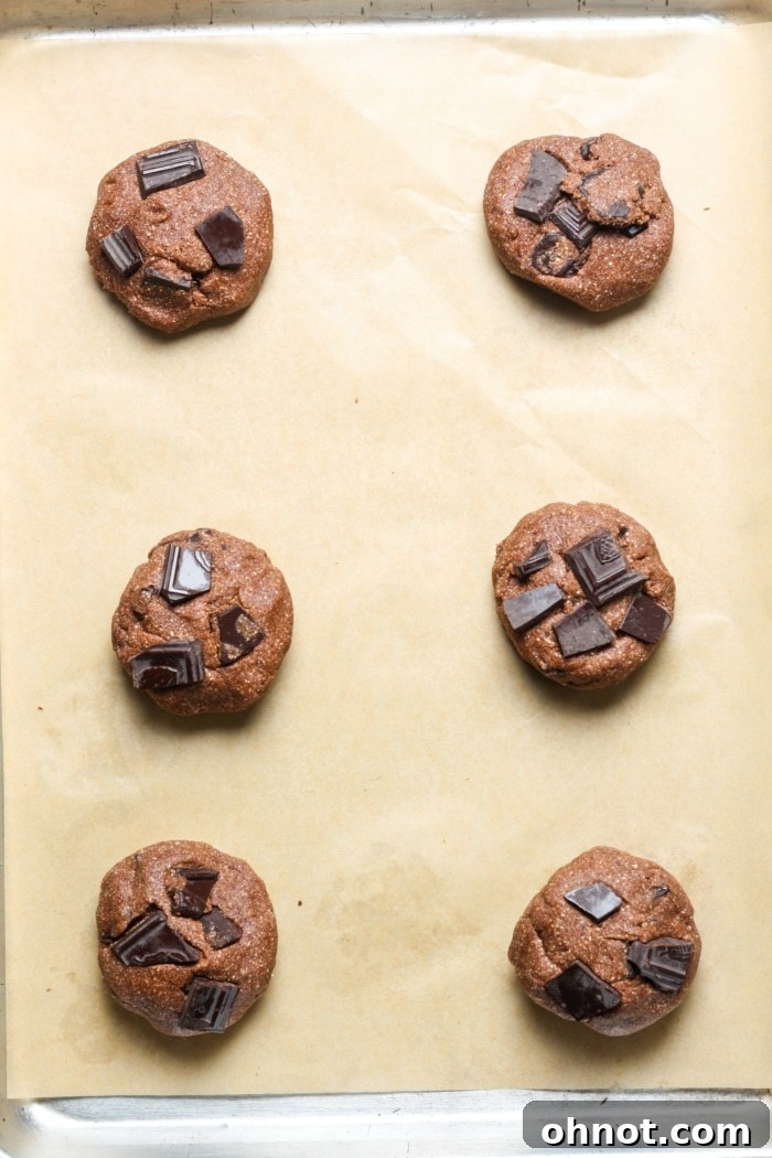 Double chocolate cookie dough balls.
