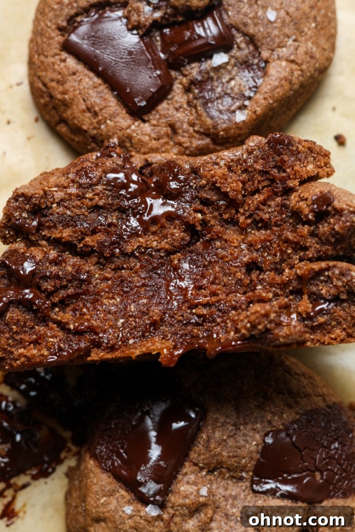 Gooey candy bar cookies.