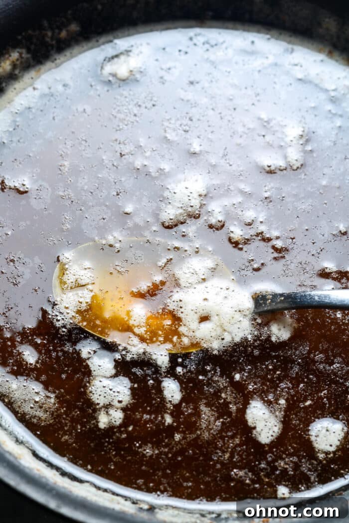Browned butter.
