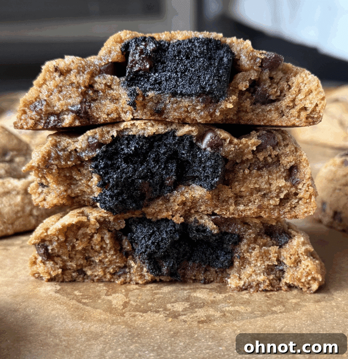Brownie stuffed cookies.