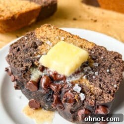 Marble banana bread.