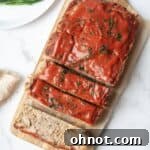 Paleo meatloaf with ketchup