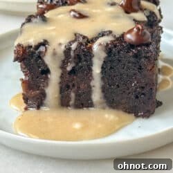 Chocolate bread pudding.