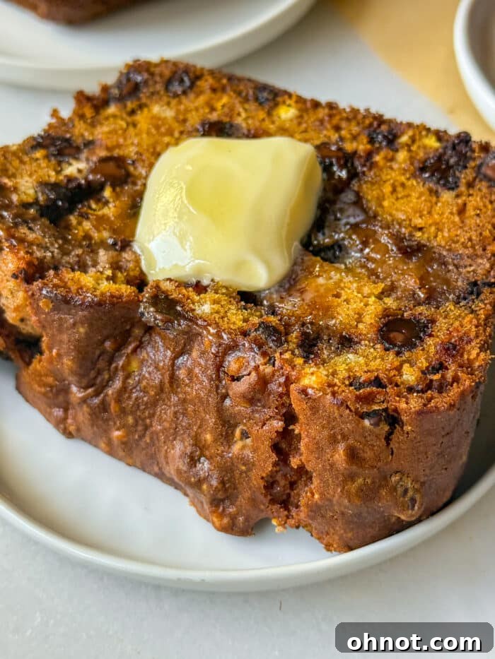 Pumpkin cookie dough bread with a soft, spiced crumb and visible cookie dough pockets.