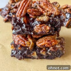 Pecan pie brownies.