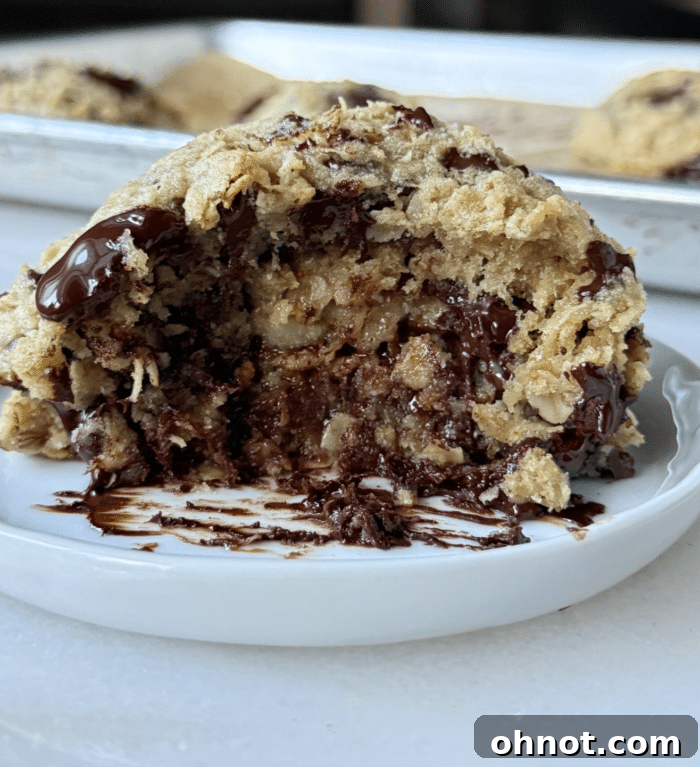 Stack banana bread cookies.