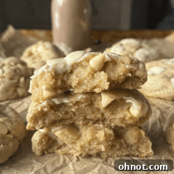 White chocolate chip cookies.