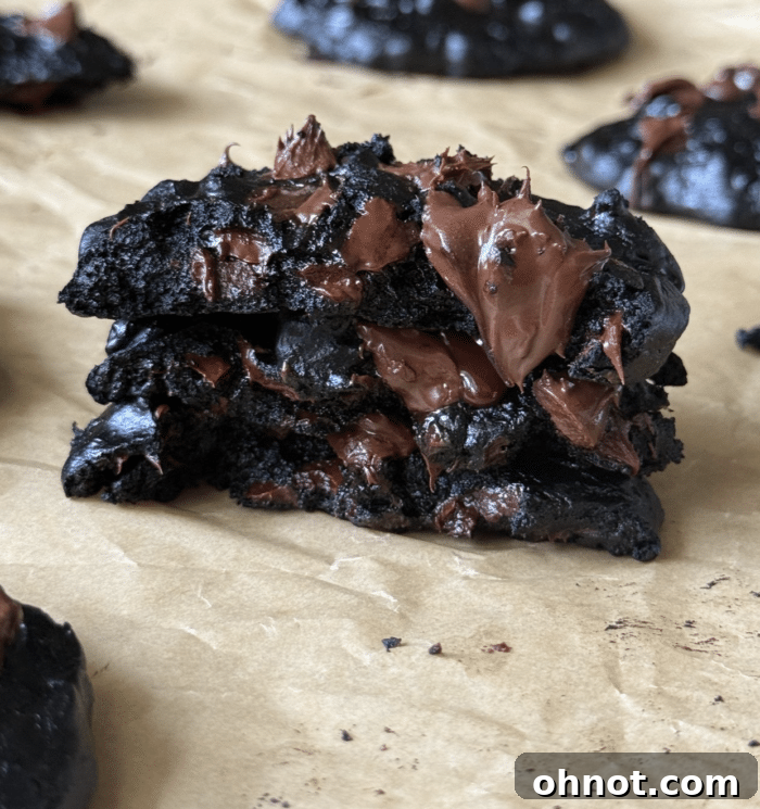 Delicious and healthy chocolate protein cookies on a cooling rack