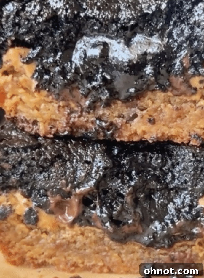 Close up of Brookie peanut butter cups.