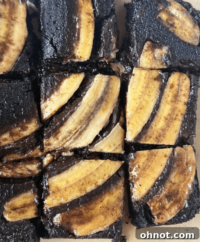 Banana upside down brownies.
