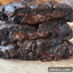 Chocolate lava cookies.