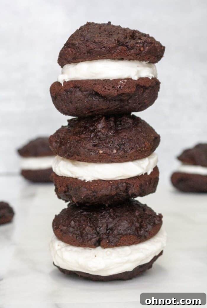 Stack of gluten free whoopie pies