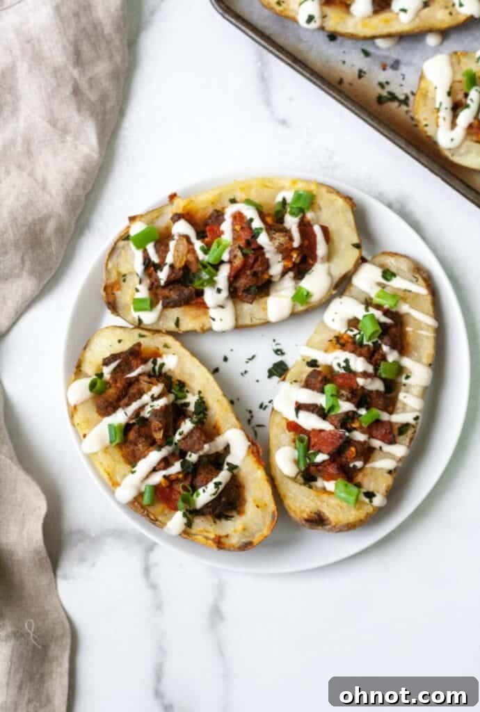 Whole30 approved potatoes with pizza filling