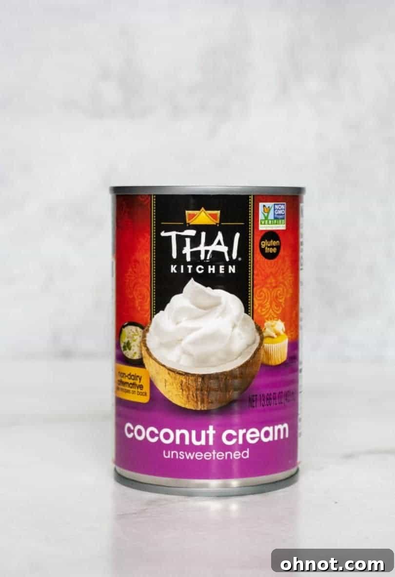 Can of Thai Kitchen Coconut Cream
