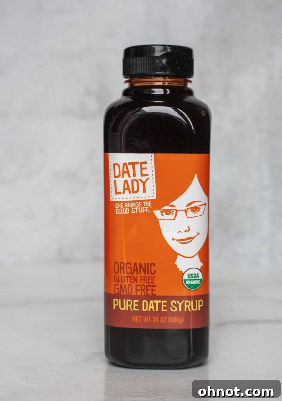 Bottle of Date Lady Pure Date Syrup