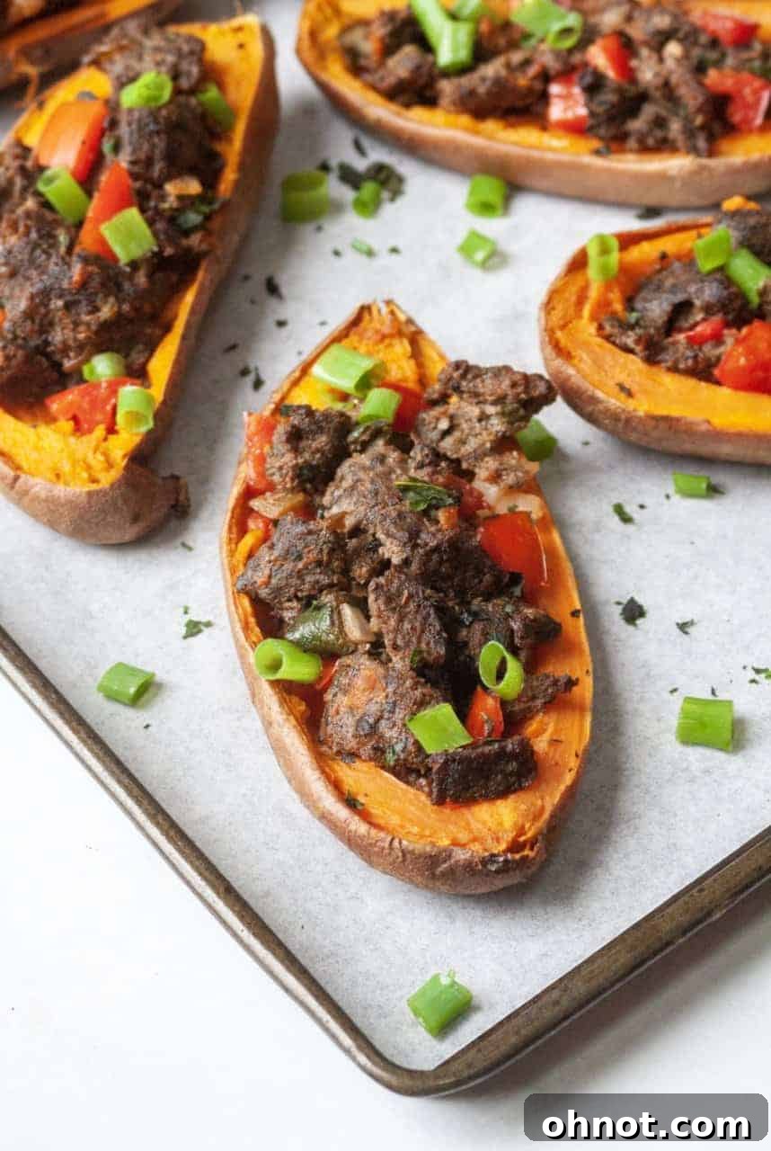 Sweet Potato Taco Skins ready to be served