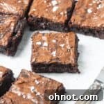 Paleo brownies with sea salt