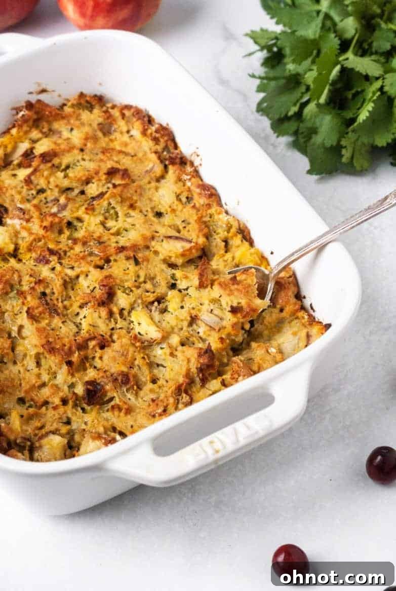 Delicious Whole30 Paleo Stuffing ready for Thanksgiving