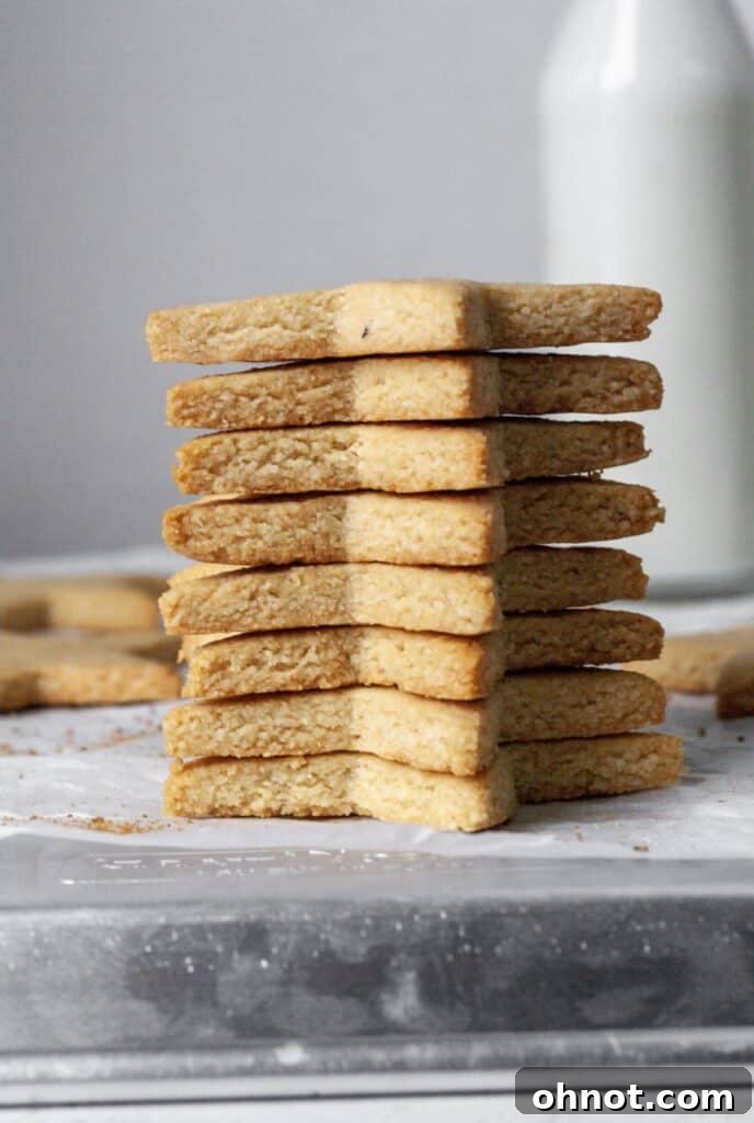 Buttery shortbread cookies.