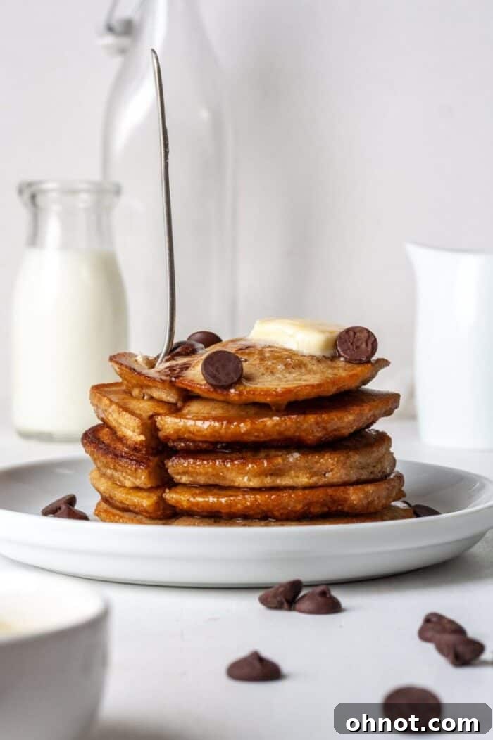 Fluffy Paleo cassava flour pancakes