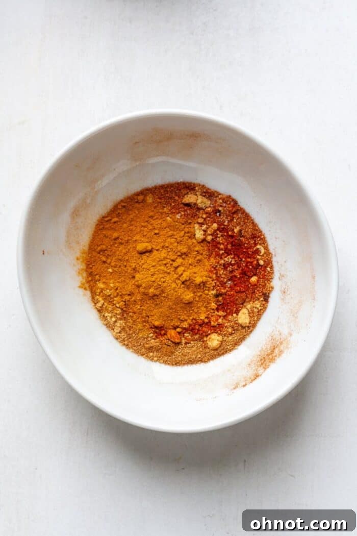 The spices for a spicy vindaloo sauce.