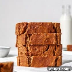 Cassava flour banana bread on parchment paper