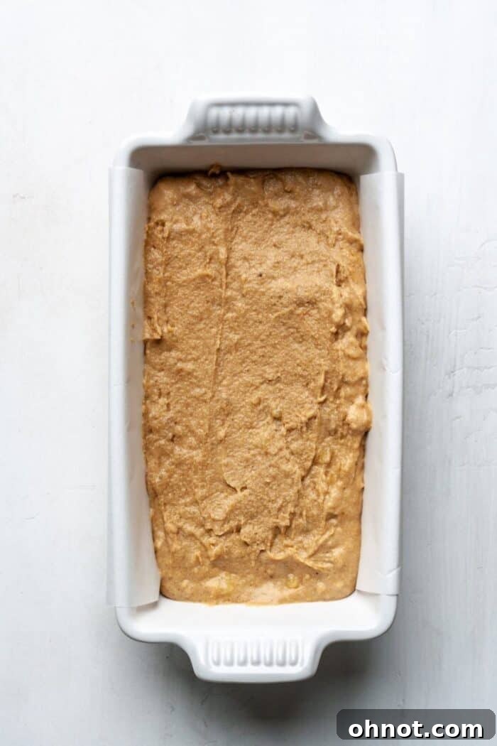 Gluten free bread in pan