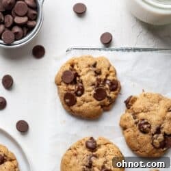 Chocolate chip cassava flour cookies, perfect for any occasion