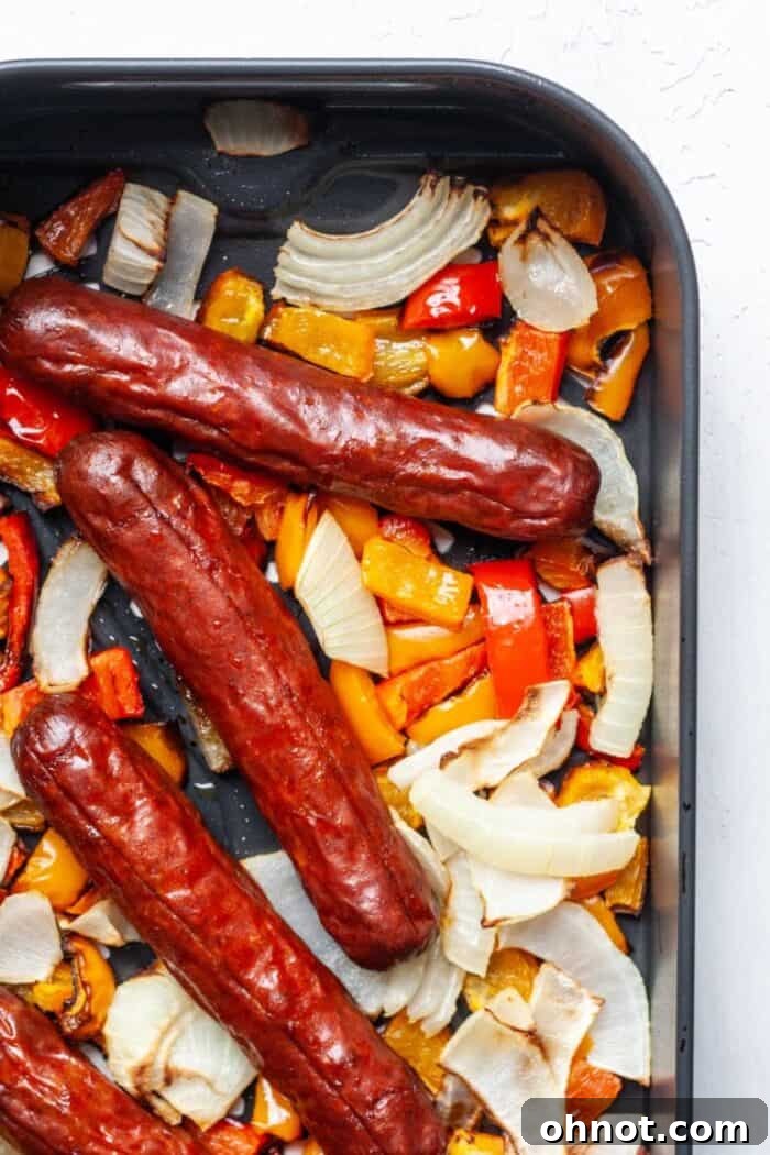 Air fryer Bratwurst