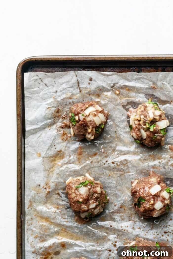 Baked AIP meatballs served as a healthy dinner