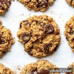 Almond flour oatmeal cookies with chocolate chips