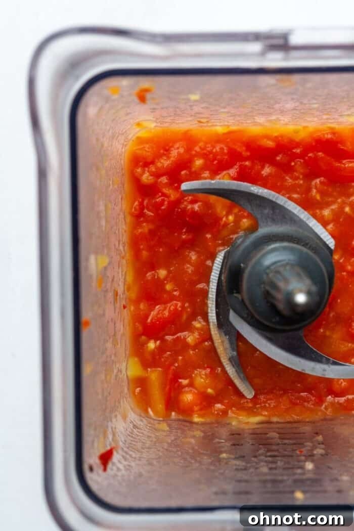 Salsa in blender